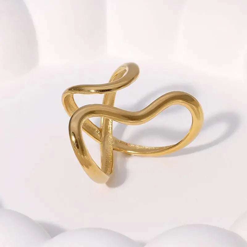 Stainless Steel Gold Rings