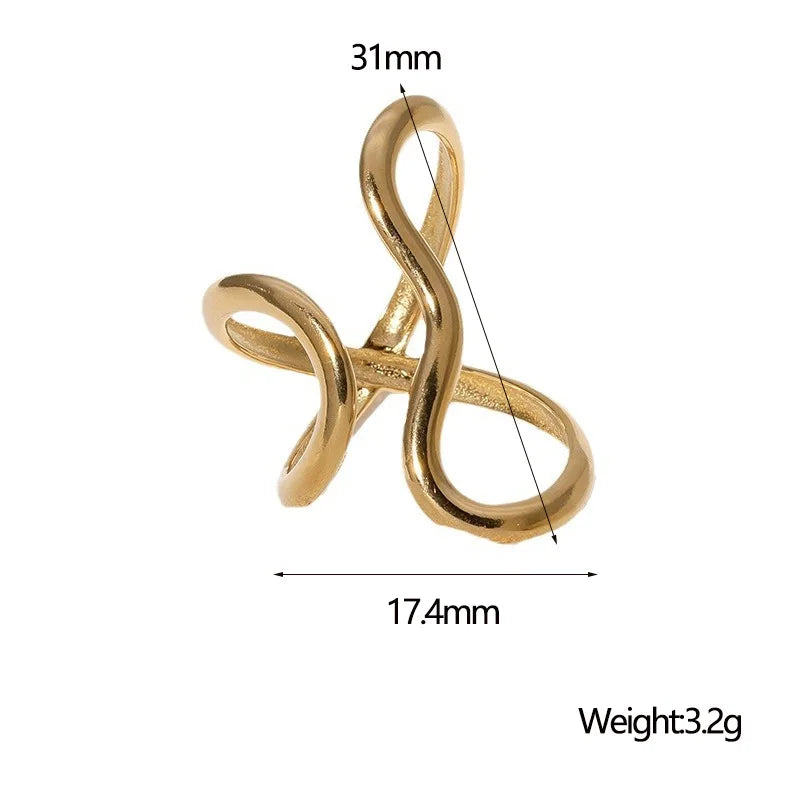 Stainless Steel Gold Rings
