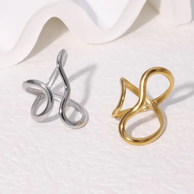 Stainless Steel Gold Rings