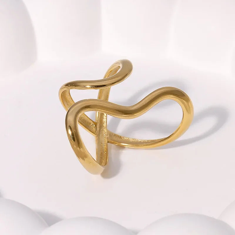 Stainless Steel Gold Rings