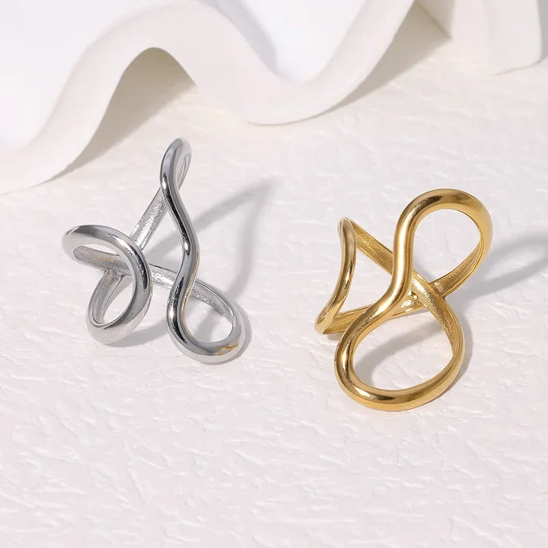 Stainless Steel Gold Rings